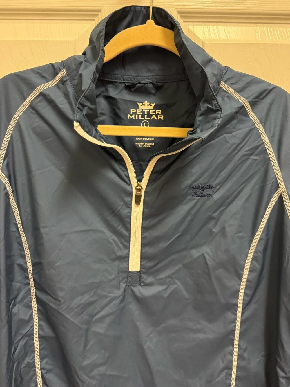 Peter Millar Navy Blue Windbreaker Pullover